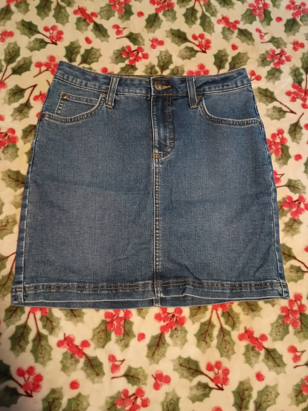 Lee Blue Denim Mini Skirt